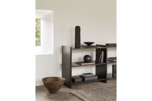 MORTISE RACK SMALL - VARNISHED MAHOGANY ROSE BROWN 35141 - 175 x 41 x 82 CM