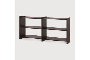 MORTISE RACK SMALL - VARNISHED MAHOGANY ROSE BROWN 35141 - 175 x 41 x 82 CM
