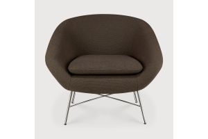 ETHNICRAFT BARROW LOUNGE CHAIR - PAON FABRIC 20089 81 x 79 x 71 CM