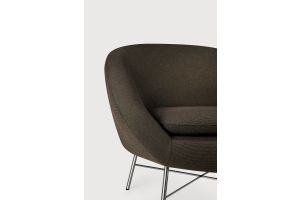 ETHNICRAFT BARROW LOUNGE CHAIR - PAON FABRIC 20089 81 x 79 x 71 CM