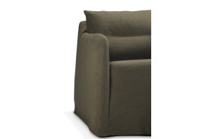 WEAVE LOUNGE CHAIR - GREEN FABRIC - SWIVEL/DRAAI 21417 80 x 87 x 75 CM