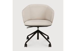 UNDA OFFICE CHAIR SALT WITH WHEELS 50700 61 x 58 x 77/87 CM