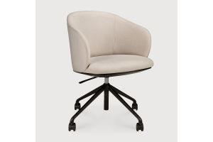 UNDA OFFICE CHAIR SALT WITH WHEELS 50700 61 x 58 x 77/87 CM