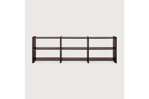 MORTISE RACK - VARNISHED MAHOGANY ROSE BROWN 35140 262 x 41 x 82 CM