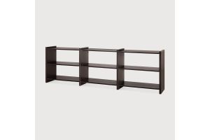 MORTISE RACK - VARNISHED MAHOGANY ROSE BROWN 35140 262 x 41 x 82 CM