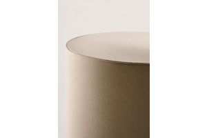 FLOW FLOORLAMP ETHNICRAFT 26971 VARNISHED MAHOGANY - ROSE BROWN BEIGE FABRIC 50 x 48 x 176 CM