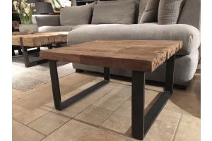 Rustieke teak eetkamer tafel bankje