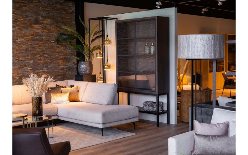 Design Dune Glaskast met taats deuren