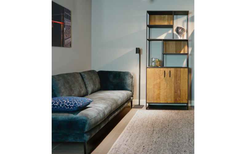 STEEL Open Kast met 2 deuren 90 x 40 x 210 cm 
90 x 40 x 210 cm 