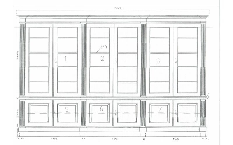 Maatwerk Vitrinekast