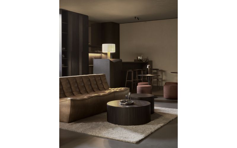 ETHNICRAFT N701 SOFA - 3 SEATER - OLD SADDLE 210x91x76 20084