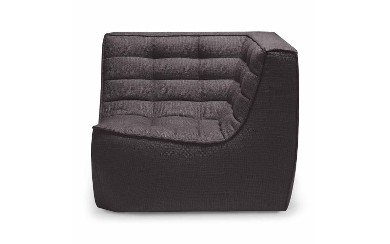 ETHNICRAFT N701 SOFA-CORNER-DARK GREY 91x91x76