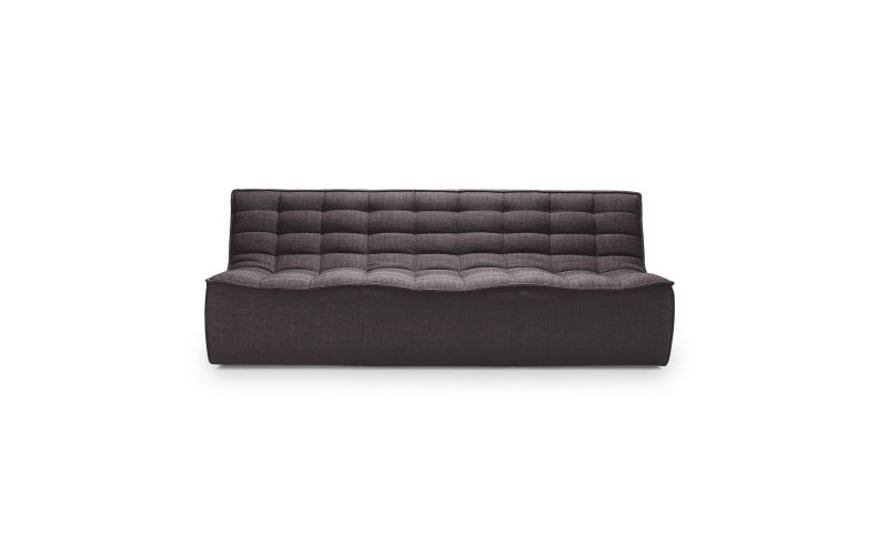 ETHNICRAFT N701 SOFA-3 SEATER-DARK GREY 210x91x76