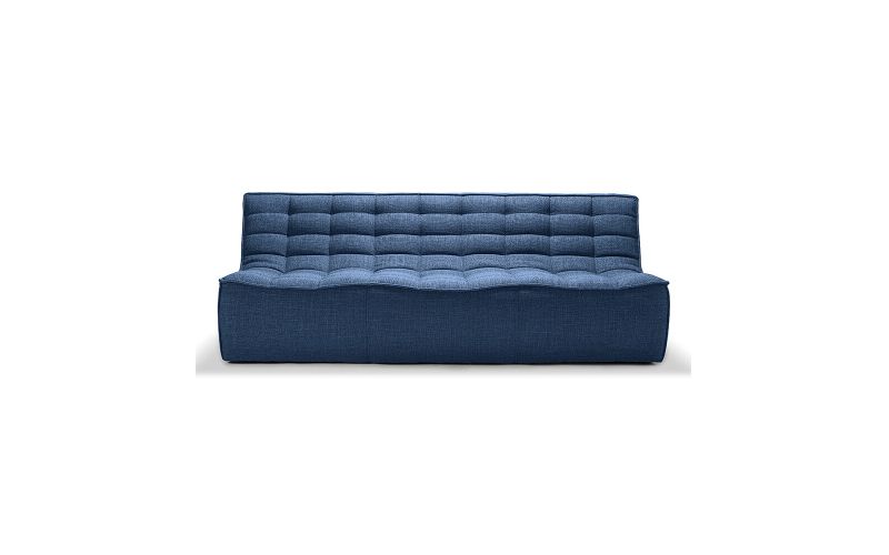 ETHNICRAFT N701 SOFA-3 SEATER-BLUE 210x91x76