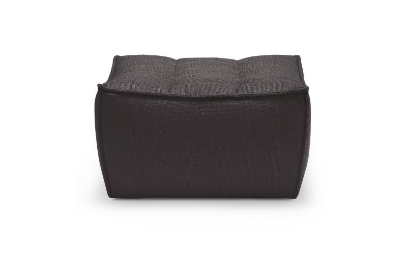 ETHNICRAFT N701 SOFA-FOOTSOOL-DARK GREY 70x70x43