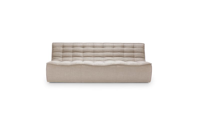 ETHNICRAFT N701 SOFA-3 ZITS-BEIGE 210x91x76