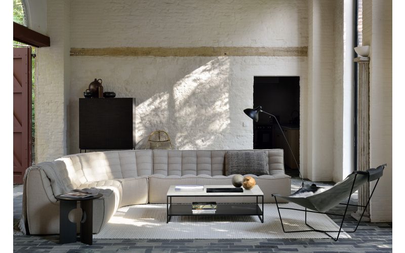 ETHNICRAFT N701 SOFA-3 ZITS-BEIGE 210x91x76