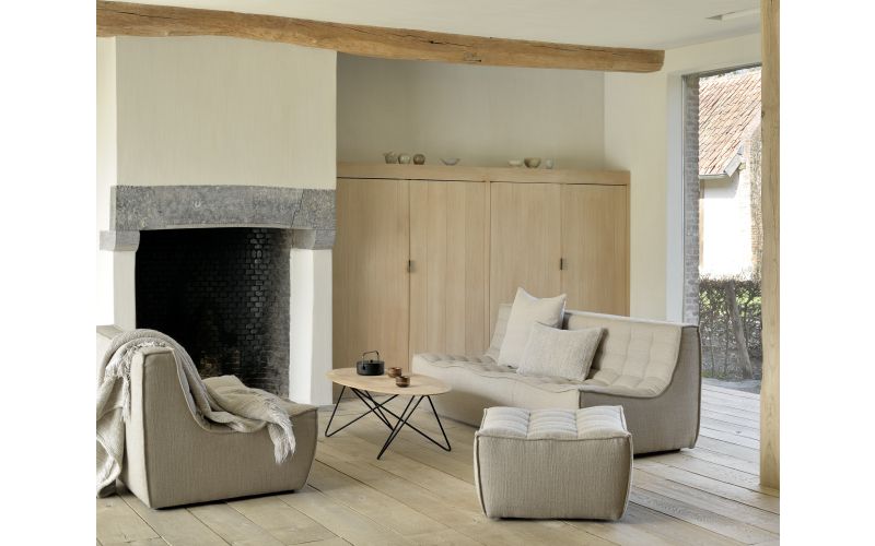 ETHNICRAFT N701 SOFA - 3 ZITS - BEIGE 210x91x76 20231