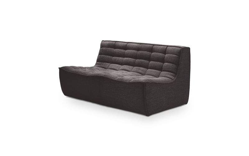 ETHNICRAFT N701 SOFA-2 SEATER-DARK GREY 140x91x76