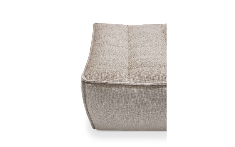 ETHNICRAFT N701 SOFA-FOOTSTOOL-BEIGE 70x70x43