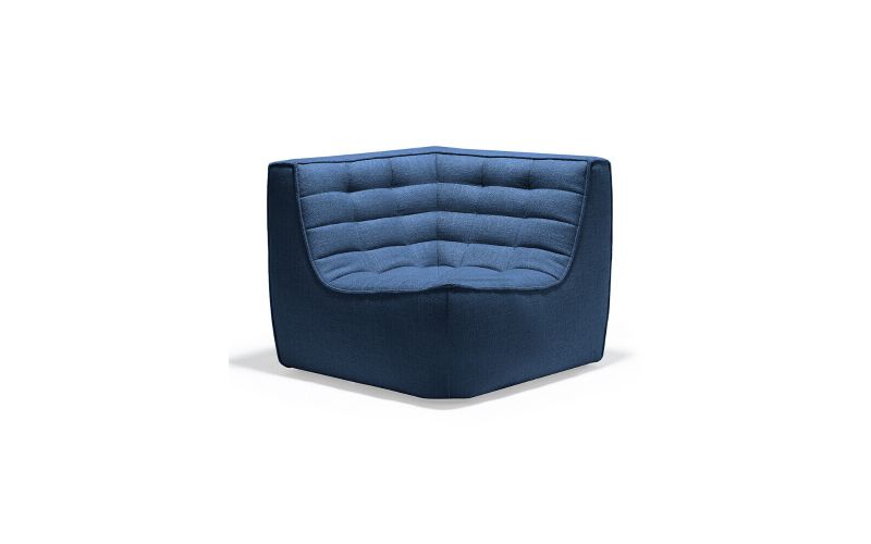 ETHNICRAFT N701 SOFA-CORNER-BLUE 91x91x76