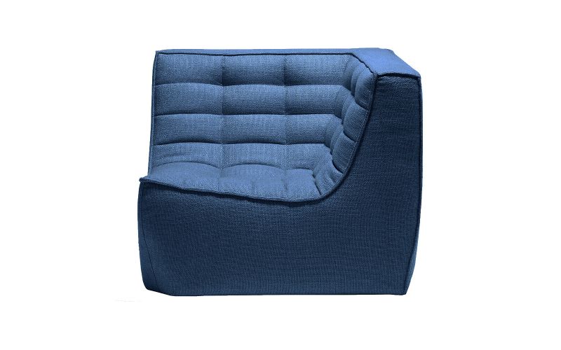 ETHNICRAFT N701 SOFA-CORNER-BLUE 91x91x76
