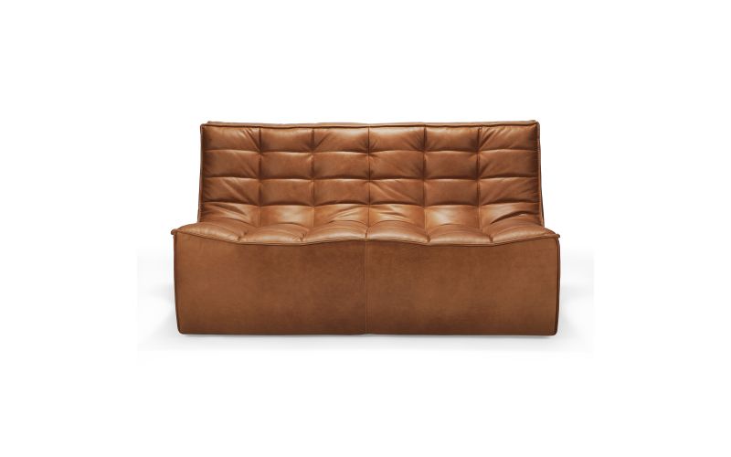 ETHNICRAFT N701 SOFA-2 SEATER-OLD SADDLE 140x91x76