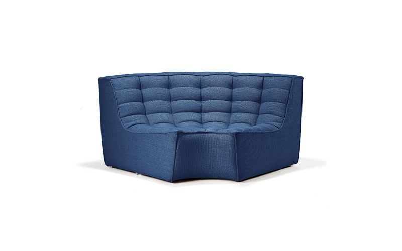 ETHNICRAFT N701 SOFA-ROUND CORNER-BLUE 120