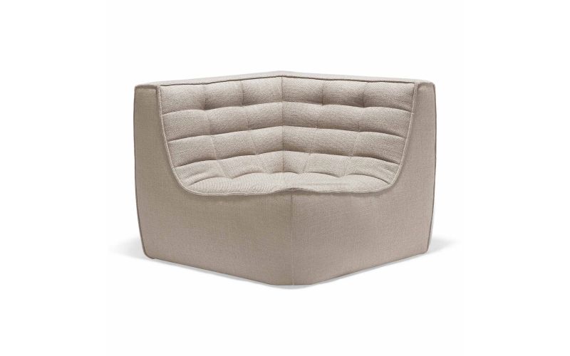 ETHNICRAFT N701 SOFA-CORNER-BEIGE 91x91x76