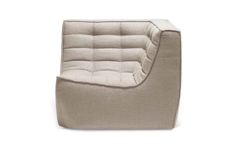ETHNICRAFT N701 SOFA-CORNER-BEIGE 91x91x76