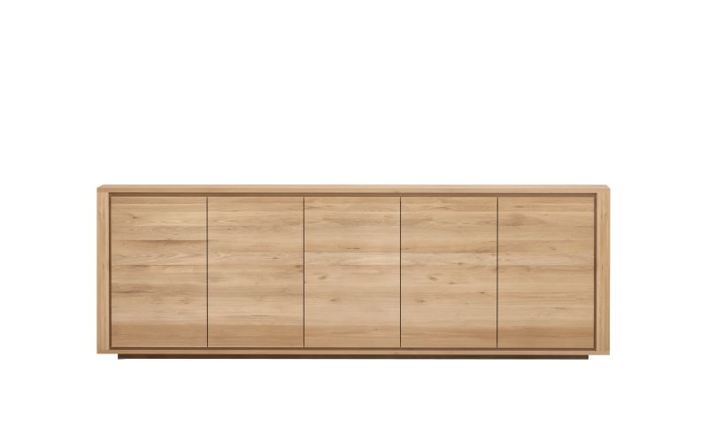 ETHNICRAFT OAK SHADOW SIDEBOARD-5 DOORS 250x45x84