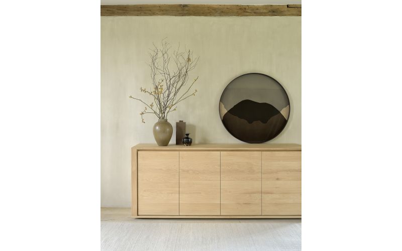 ETHNICRAFT OAK SHADOW SIDEBOARD - 5 DOORS 250x45x84 51373