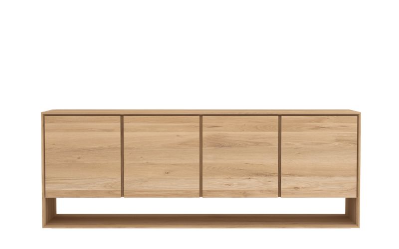 ETHNICRAFT OAK NORDIC SIDEBOARD-4 DOORS 210x45x78