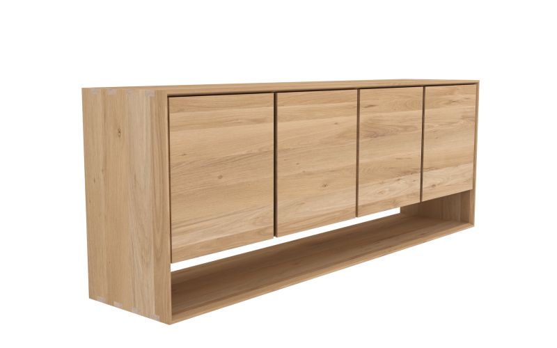 ETHNICRAFT OAK NORDIC SIDEBOARD-4 DOORS 210x45x78