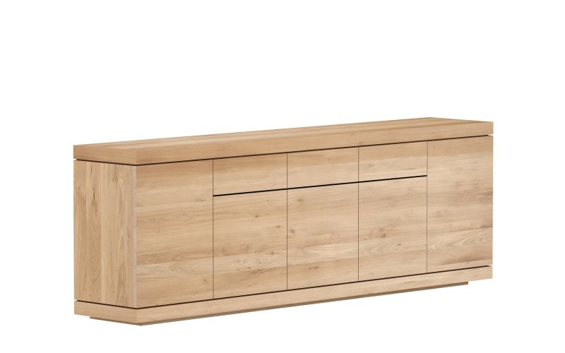 ETHNICRAFT OAK BURGER SIDEBOARD 5 DOORS-3 DRAWERS