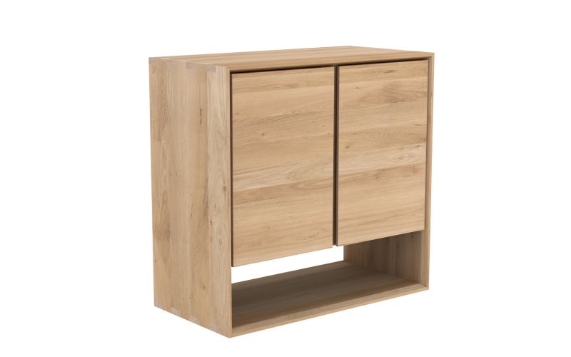 ETHNICRAFT OAK NORDIC SIDEBOARD-2 DOORS 80x40x78