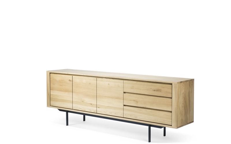 ETHNICRAFT OAK SHADOW SIDEBOARD 3 DOORS-3 DRAWERS