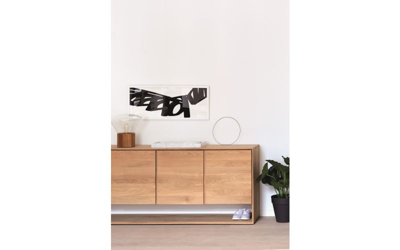 ETHNICRAFT OAK NORDIC SIDEBOARD-3 DOORS 158x45x78 51437
