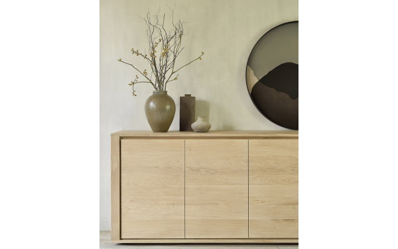 ETHNICRAFT OAK SHADOW SIDEBOARD - 4 DOORS 203x45x84 51372 