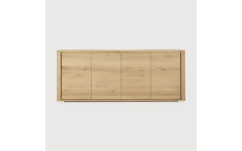 ETHNICRAFT OAK SHADOW SIDEBOARD - 4 DOORS 203x45x84 51372 