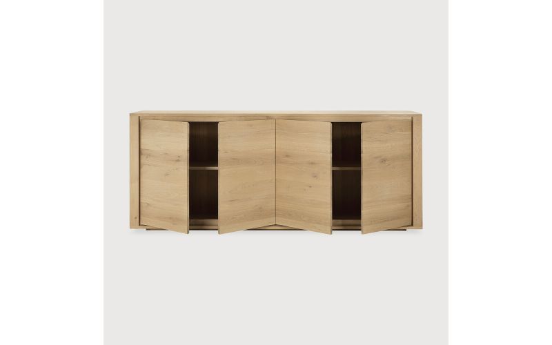 ETHNICRAFT OAK SHADOW SIDEBOARD - 4 DOORS 203x45x84 51372 