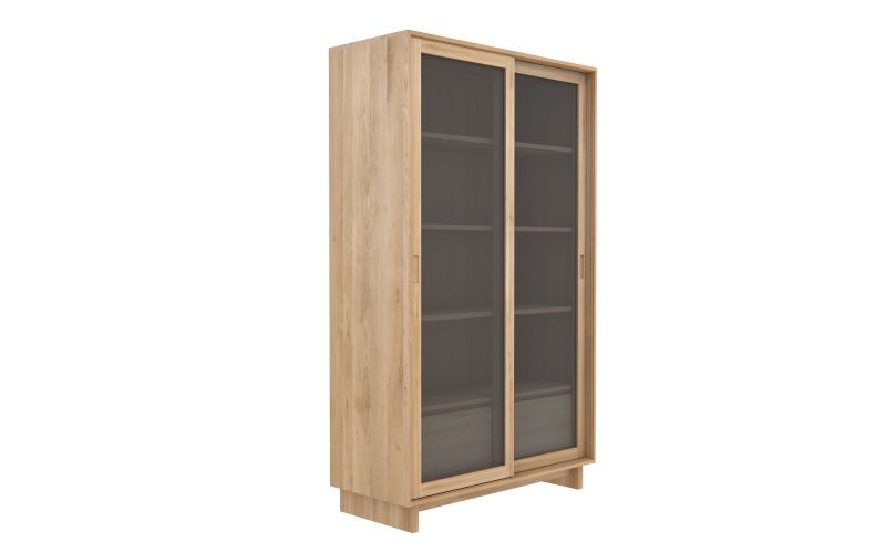 ETHNICRAFT WAVE CUPBOARD  2 DOORS-2 DRAWERS