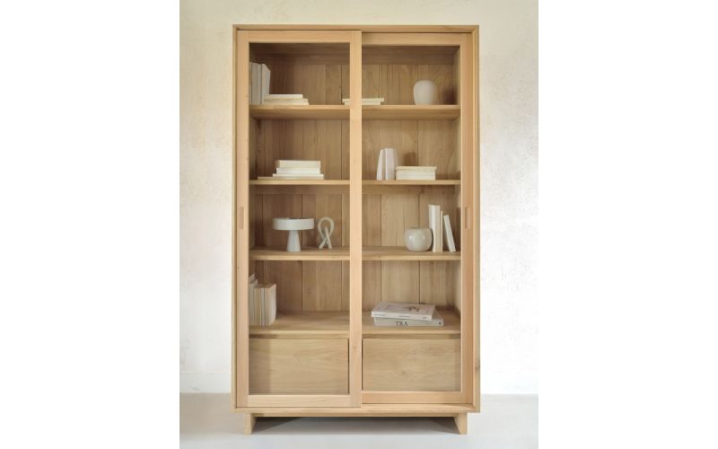 ETHNICRAFT WAVE CUPBOARD  2 DOORS-2 DRAWERS