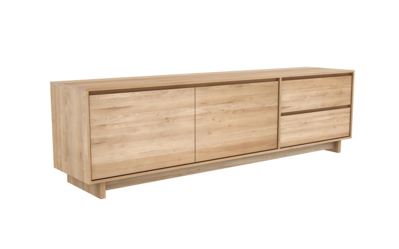 ETHNICRAFT WAVE TV CUPBOARD  3 DOORS-1 DRAWER 210