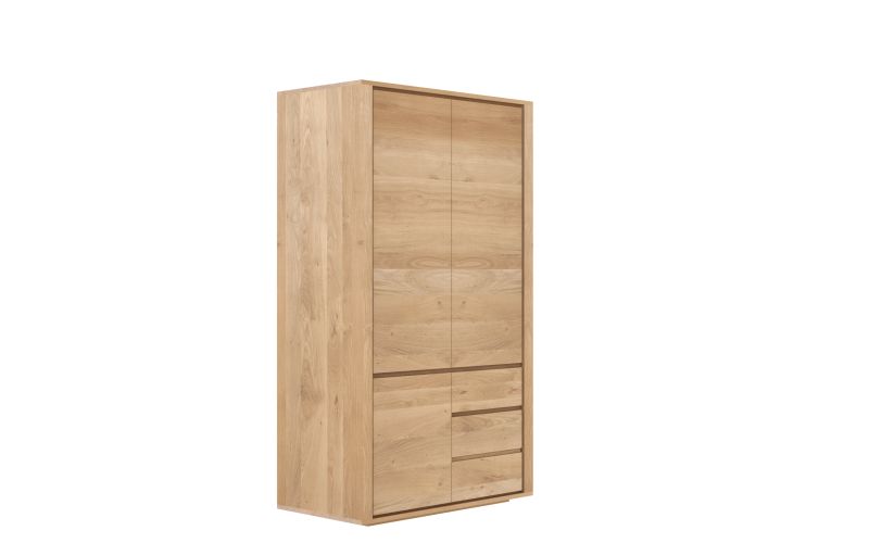 ETHNICRAFT OAK SHADOW DRESSER-3 DOORS & 2 DRAWERS