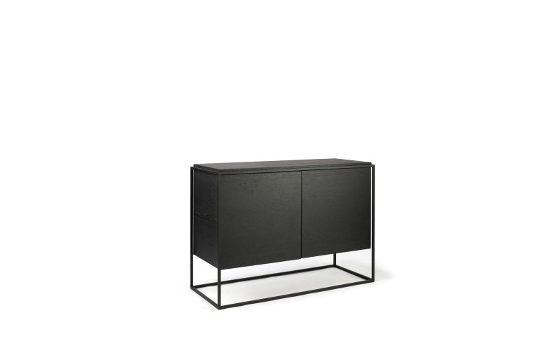 ETHNICRAFT BLACK OAK MONOLIT SIDEBOARD-2 DOORS 110