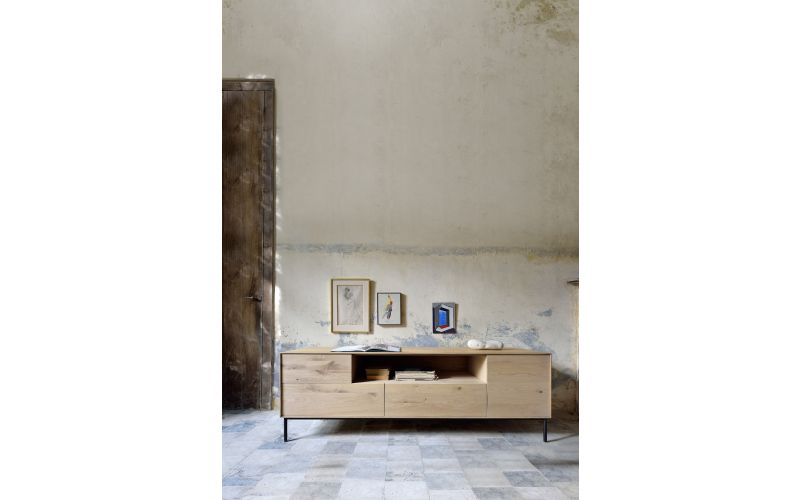 ETHNICRAFT WHITEBIRD TV CUPBOARD 2DOORS-2 DRAWERS