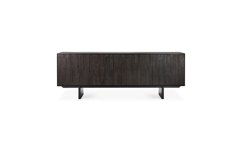 ETHNICRAFT TEAK MOSAIC SIDEBOARD-4DOORS 227x45x82