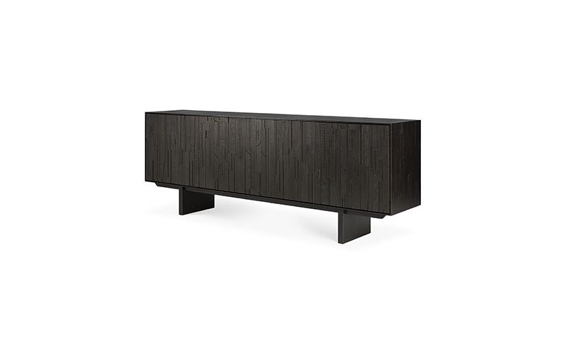 ETHNICRAFT TEAK MOSAIC SIDEBOARD-4DOORS 227x45x82