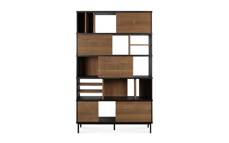 ETHNICRAFT TEAK OSCAR RACK-5 SLIDING DOORS